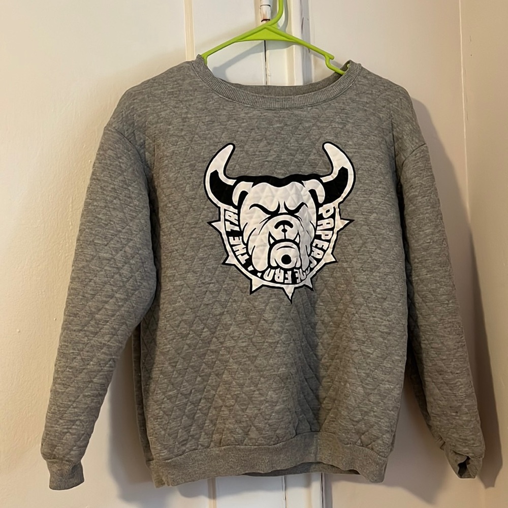 Dog head Women Sweaters grey size S